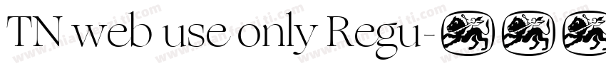 TN web use only Regu字体转换